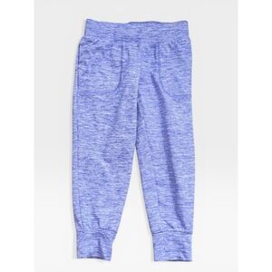 Athletic Works Girls Blue Space Dye Joggers Sweatpants XS 4-5 Activewear Pants